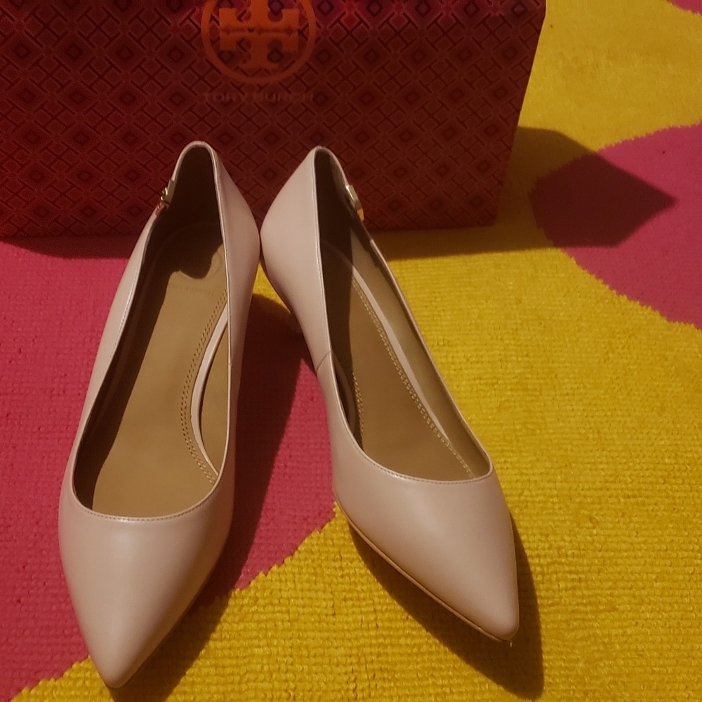 Pink Tory Burch Kitten Heels